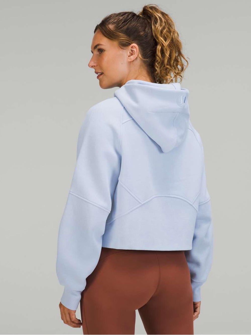 MWT Lululemon Scuba Oversized Half-Zip Hoodie XS/S Blue Linen BLEN Women
